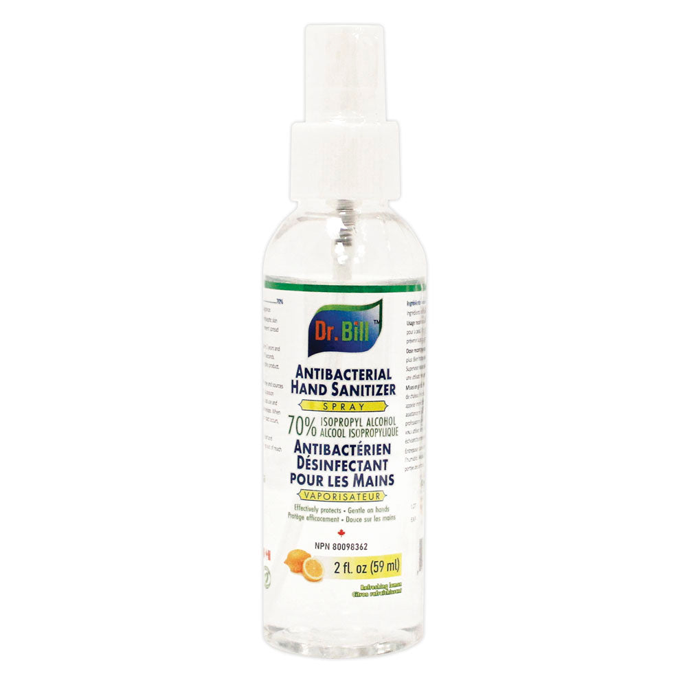 Dr. BILL Antibacterial Hand Sanitizer in Spray 59ml (Lemon Flavour