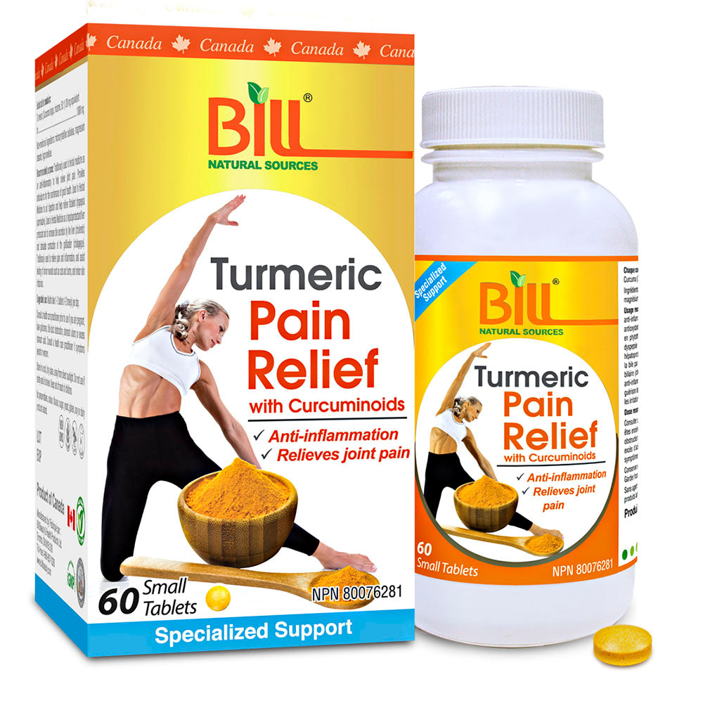 BILL Natural Sources® Pain Relief Turmeric 60 Tablets – Shing Hing Food